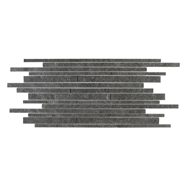 Marazzi Mystone Quarzite Black Muretto M0Q9 30x60 - grafitowy gres porcelanowy imitujący kamień