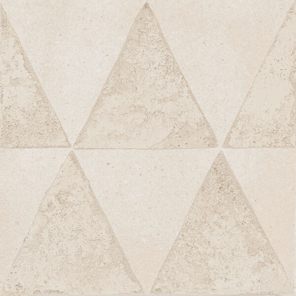 Marazzi Artcraft Pomice Decoro Triangoli Mgys 20x20 - mała matowa płytka dekoracyjna włoska