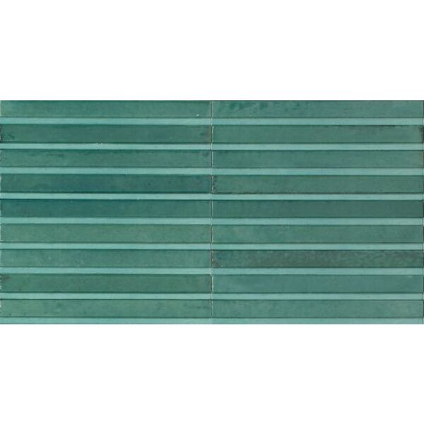 marazzi lume rake emerald struttura 3d lux mp9g gres 6x24 płytki marazzi włoskie do kuchni na ścianę zielone strukturalne nowości