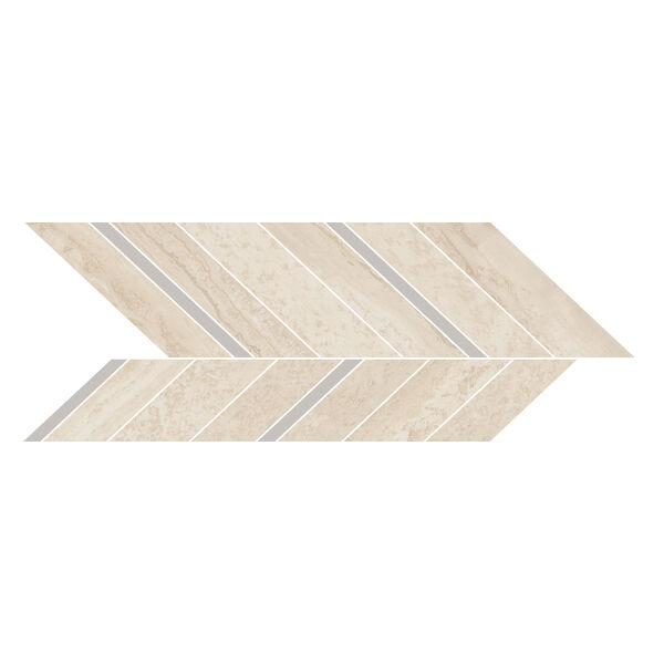 Marazzi Mystone Travertino Navona Mosaico Freccia M9Q5 19.8x52.1