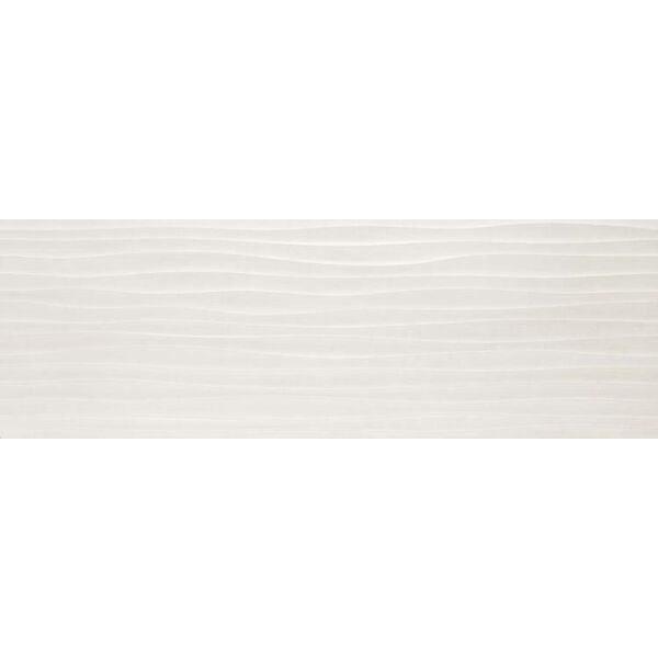 marazzi materika off white wave 3d mmfv dekor 40x120 płytki marazzi włoskie białe rektyfikowane strukturalne