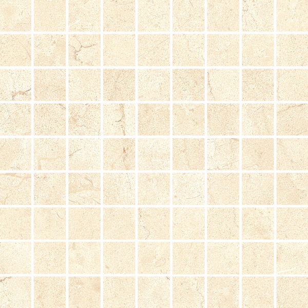 Marazzi Allmarble Crema Marfil Mosaico Meyt 30x30 - matowa mozaika marmuropodobna do salonu i przedpokoju