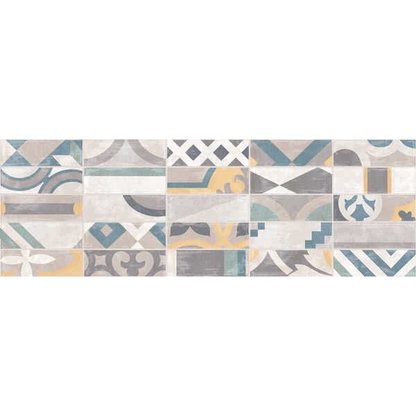Marazzi Appeal Decoro Book Grey M9PM 25x76 - matowa płytka dekoracyjna do salonu i przedpokoju