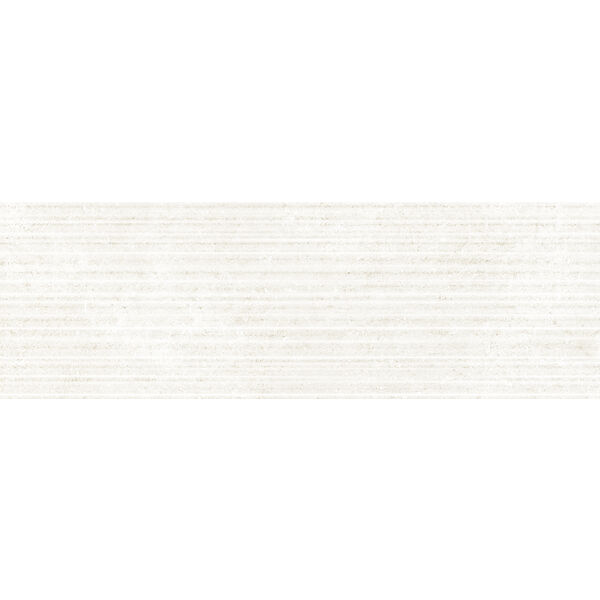 Marazzi Stream White Struttura Fiber 3D M9PR 25x76 - matowa płytka kuchenna i łazienkowa