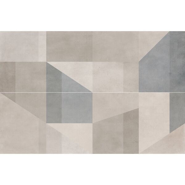 Marazzi Alchimia Greige Decoro Arky M18T 60x180 - matowa rektyfikowana płytka dekoracyjna do salonu