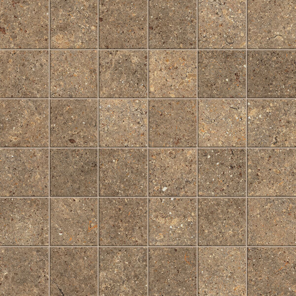 Marazzi Terratech Senape Mosaico Tessere 5x5 M8YA 30x30 - mozaika imitująca beton do kuchni i łazienki