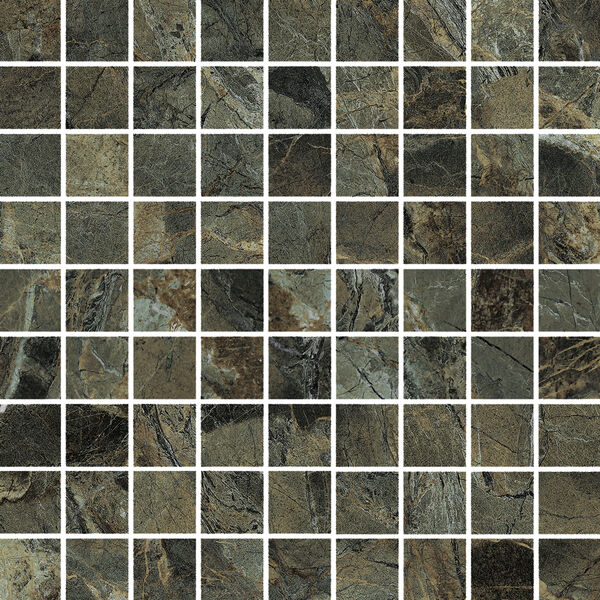 Marazzi Allmarble Verde Borgogna Mosaico LUX MEZ7 30x30 - mozaika marmuropodobna