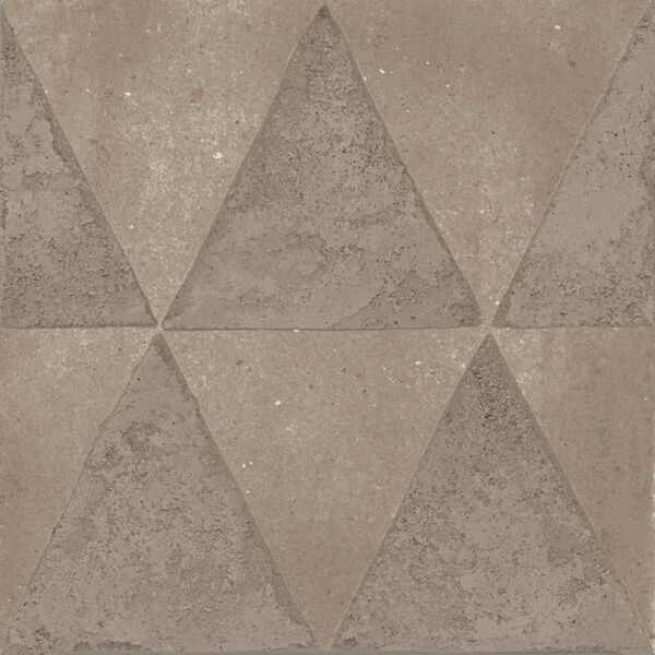 Marazzi Artcraft Argilla Decoro Triangoli MH5W 20x20 - płytka dekoracyjna betonopodobna