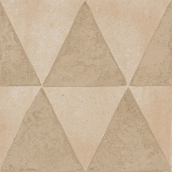 Marazzi Artcraft Calce Decoro Triangoli Mgzs 20x20 - płytka dekoracyjna matowa betonopodobna