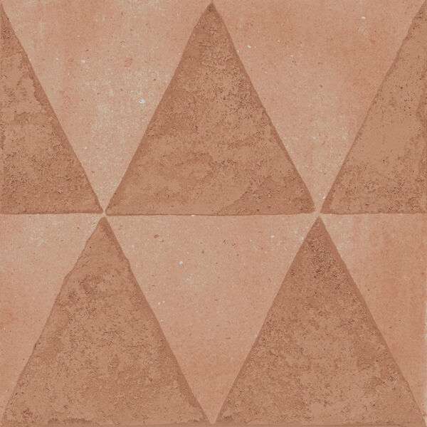 Marazzi Artcraft Cotto Decoro Triangoli MH5V 20x20 - płytka dekoracyjna matowa betonopodobna