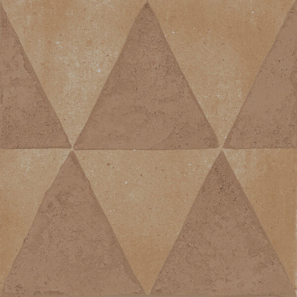 Marazzi Artcraft Coccio Decoro Triangoli MH0V 20x20 - płytka dekoracyjna matowa imitująca beton