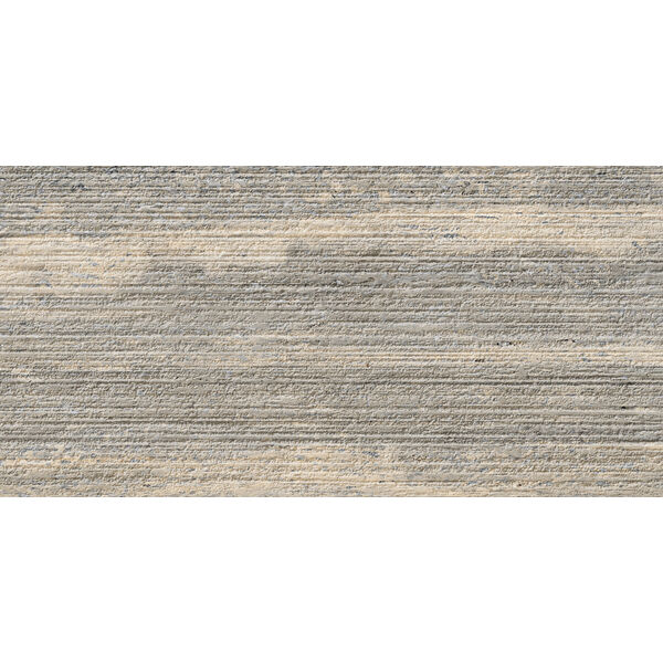 Marazzi Mystone Travertino Silver Struttura 3D Righe M9PC 30x60 - płytka ścienna imitująca kamień