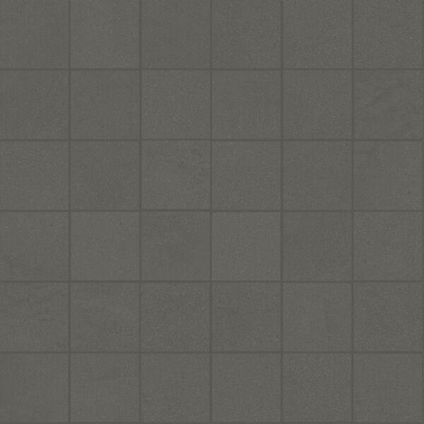 Marazzi Cementum Olive Mosaico 5x5 MA9A 30x30 - szara mozaika betonopodobna do salonu