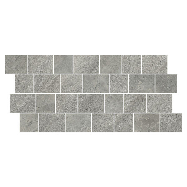 Marazzi Uniche Avignone Mosaico Spaccatella STR MAR2 28.4x59.4 - szara mozaika gresowa kamieniopodobna