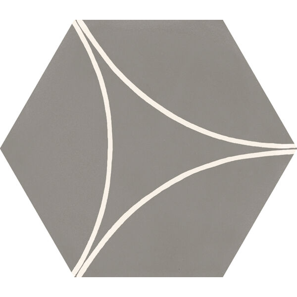 Marazzi Cementum Lead Decoro Arco M9W1 21x18.2 - szara płytka dekoracyjna imitująca beton