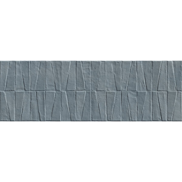 Marazzi Cementum Wall Struttura 3D Contact Indigo MM5Z 40x120 - szare kafelki 3d łazienkowe i kuchenne