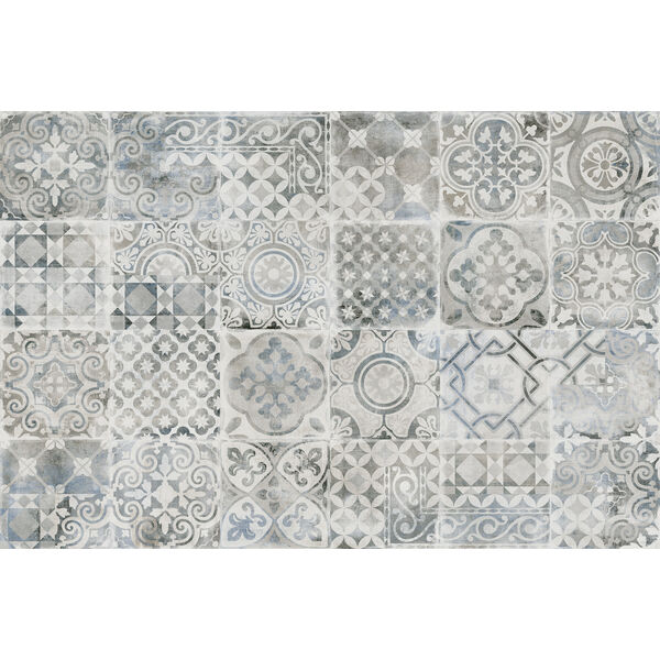Marazzi Alchimia White Decoro Boho M18Q 60x180 - wielkoformatowa płytka dekoracyjna kuchenna i łazienkowa