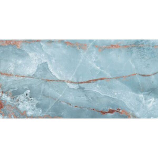 marmara onyx aqua gres poler rektyfikowany 60x120 płytki gres szkliwiony imitujące kamień na podłogę 120x60 rektyfikowane o grubości od 8 do 10 mm