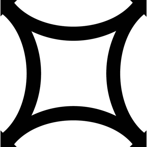 Mayolica District Figure Black gres 20x20 - gres hiszpański w stylu vintage kuchenny i łazienkowy