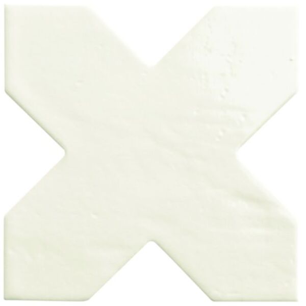 Natucer Argile Cross Bianco gres 18x18 - biały gres do kuchni i łazienki