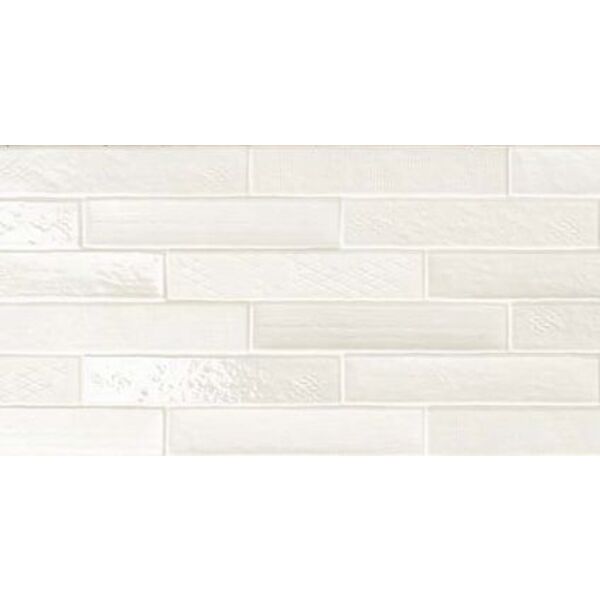 natucer atelier cotton płytka ścienna 5x25 płytki natucer glazura na ścianę białe