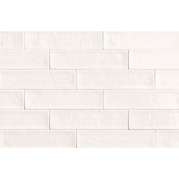 natucer zellige white płytka ścienna 6.2x25 płytki natucer glazura na ścianę białe