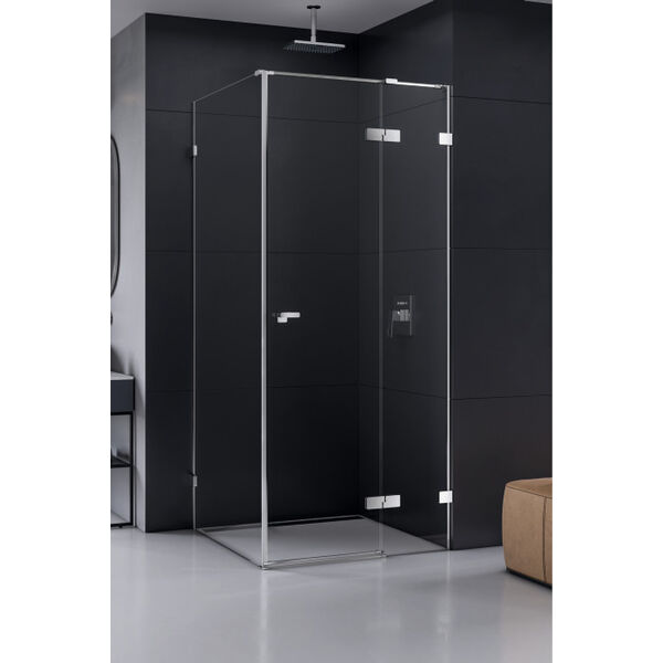 new trendy eventa kabina prostokątna. drzwi prawe. szkło czyste 8 mm 110x80x200 (exk-0135/exk-0139) 