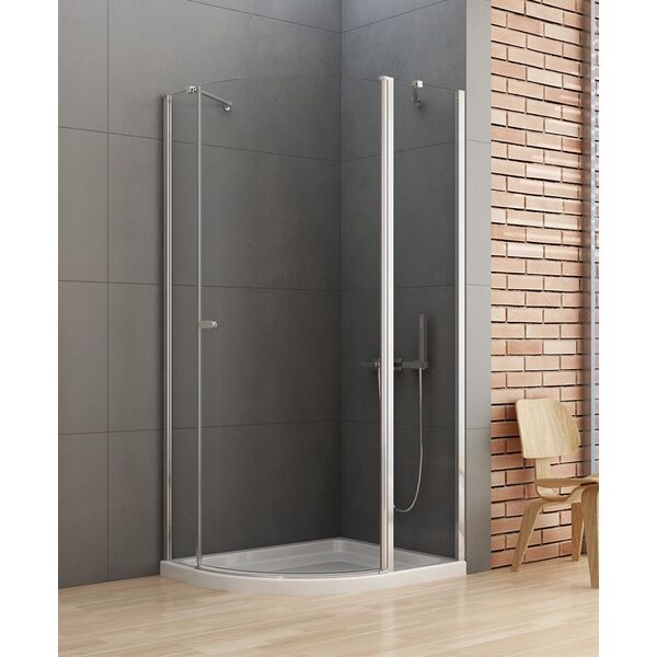 new trendy new soleo kabina asymetryczna. szkło czyste 6mm 120x85x195 (k-0422) 