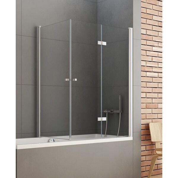 new trendy new soleo parawan nawannowy prawy. szkło czyste 6mm 100x70x140 (p-0029/p-0024) 