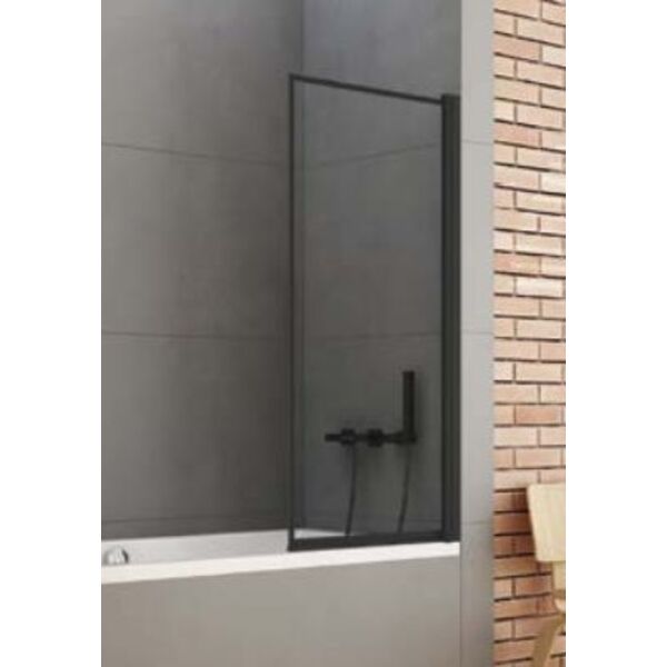 new trendy new soleo black parawan nawannowy.wzór ramka szkło czyste 6mm 70x140 (p-0088) 