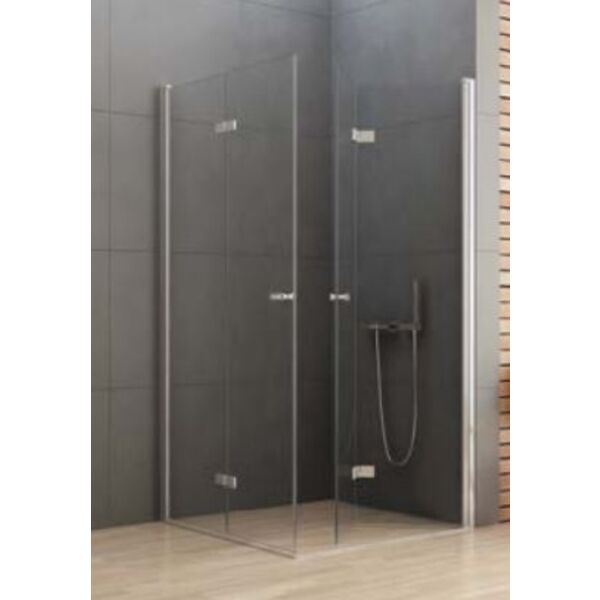 new trendy new soleo kabina kwadratowa. drzwi składane podwójnie.szkło czyste 6mm 80x80x195 (d-0148a/d-0152a) 