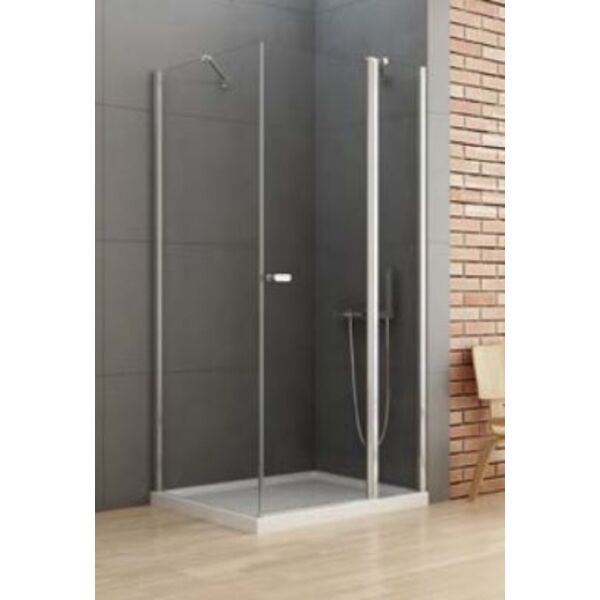 new trendy new soleo kabina kwadratowa. drzwi uchylne pojedyncze. szkło czyste 6mm 90x90x195 (k-0395) 