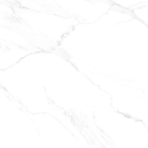 Nuevo Carrara Blanco gres poler REKTYFIKOWANY120x120 - gres błyszczący imitujący marmur