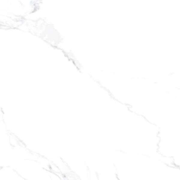 Płytki Carrara Blanco lappato gres rektyfikowany 60x60 o jasnym marmurowym wzorze z delikatnym połyskiem