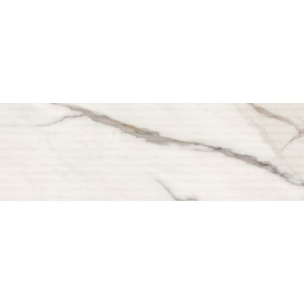 zdjęcie opoczno cristallo white satin structure płytka ścienna 24x74