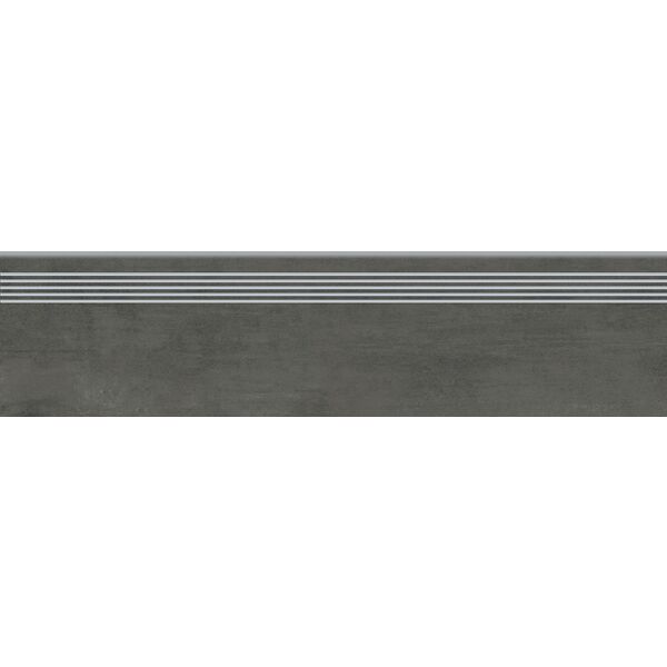 opoczno grava graphite stopnica 29.8x119.8 płytki imitujące beton na schody 30x120 matowe mrozoodporne