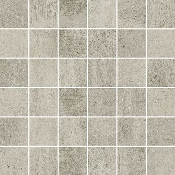 opoczno grava light grey mosaic matt 29.8x29.8 