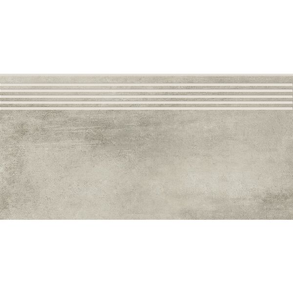 opoczno grava light grey stopnica 29.8x59.8 płytki imitujące beton 30x60 szare matowe mrozoodporne