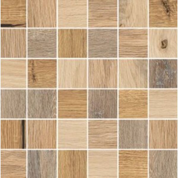 opoczno grand wood mix mozaika 29.8x29.8 płytki gres drewnopodobne 30x30 matowe o grubości 6 do 8 mm