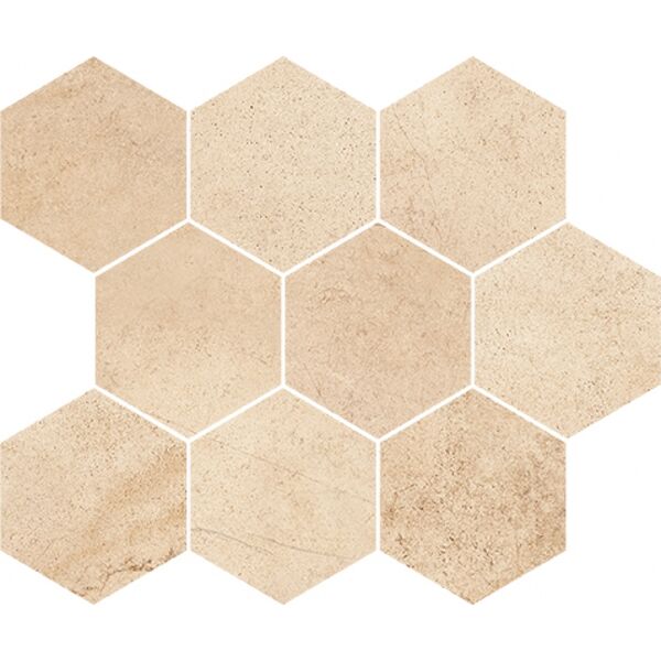 opoczno sahara desert mosaic hexagon 28x33.7 