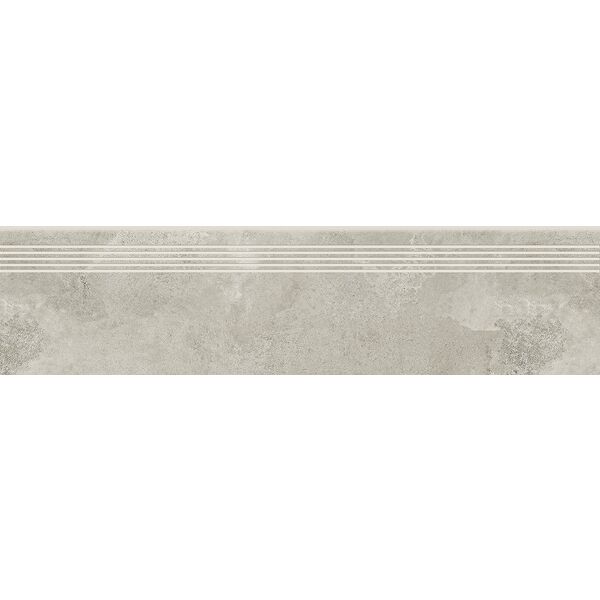 zdjęcie opoczno quenos light grey stopnica 29.8x119.8 