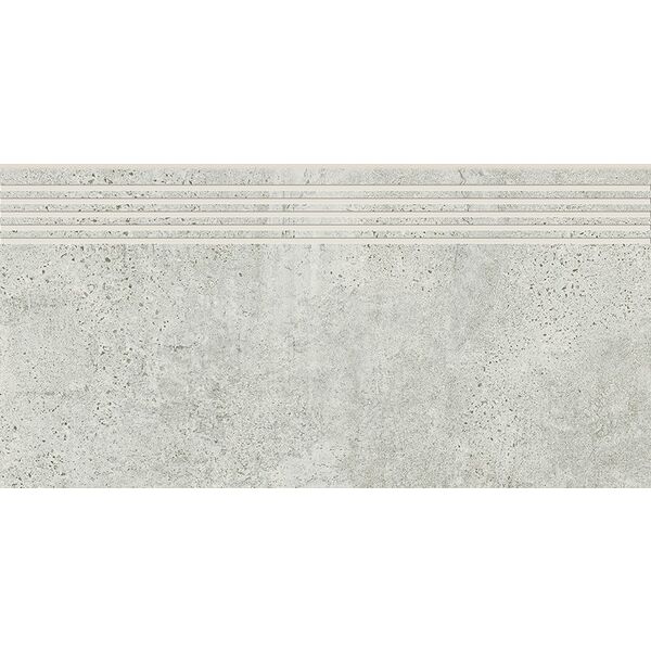 zdjęcie opoczno newstone light grey stopnica 29.8x59.8 