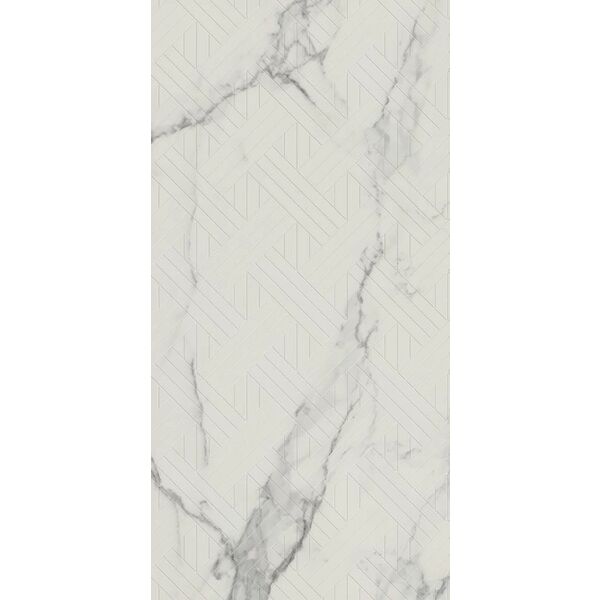 zdjęcie paradyż carrastone white ściana dekor mat rektyfikowany 29.8x59.8