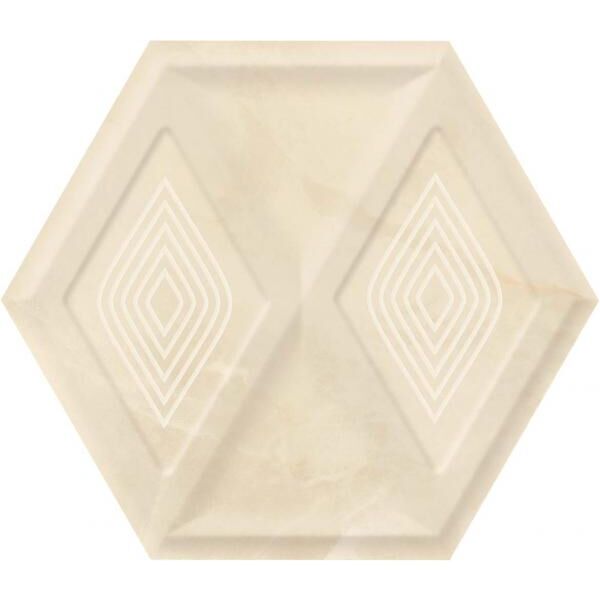 zdjęcie paradyż illusion beige heksagon struktura płytka ścienna 17.1x19.8 