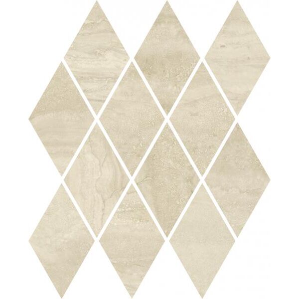 zdjęcie paradyż silence beige romb pillow mozaika mat 20.6x23.7