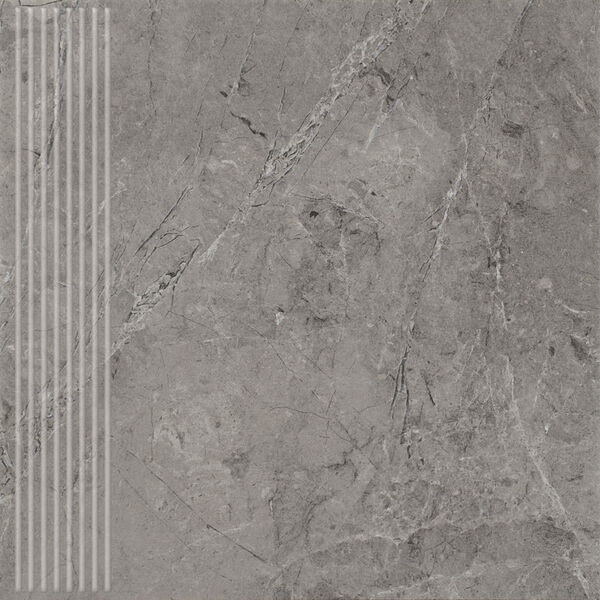 zdjęcie paradyż track grafit mat stopnica prosta 30x30x0.78