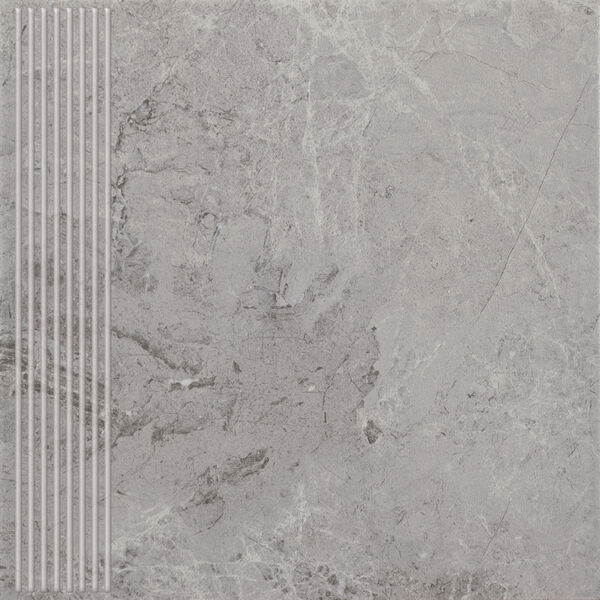 zdjęcie paradyż track grys mat stopnica prosta 30x30x0.78