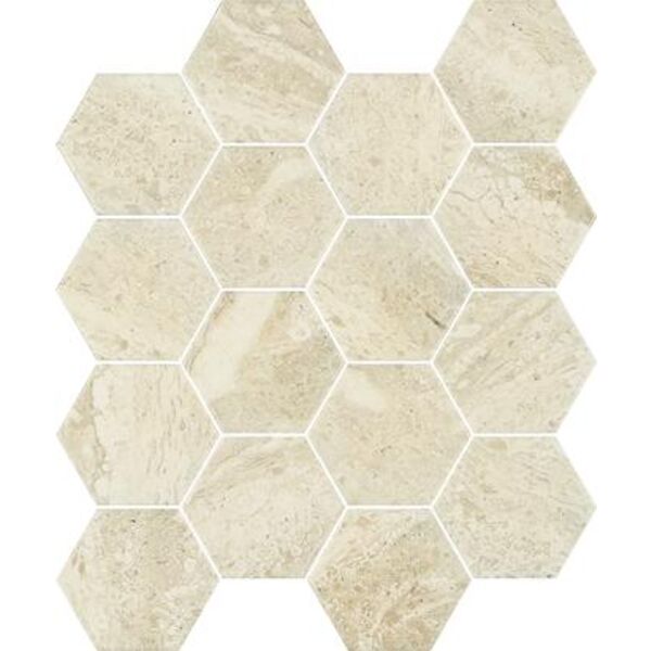 paradyż sunlight stone beige hexagon mozaika 22x25.5 płytki paradyż (classica) mozaika beżowe