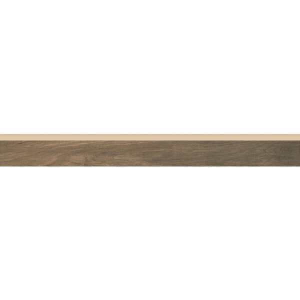 paradyż wood basic brown cokół 6.5x60 płytki paradyż (classica) do salonu brązowe matowe mrozoodporne