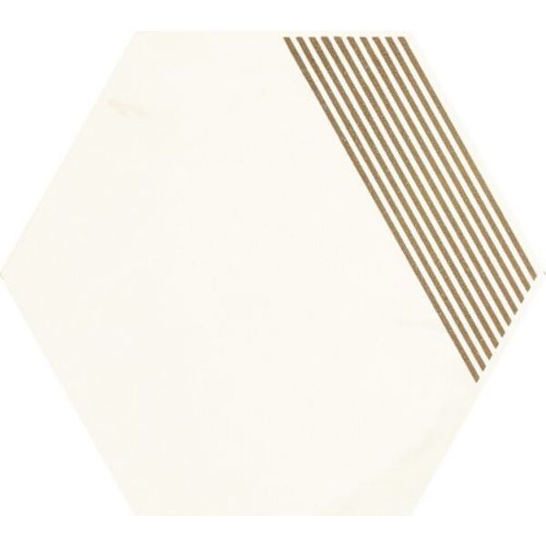 paradyż calacatta hexagon b mat dekor 17.1x19.8 paradyż calacatta